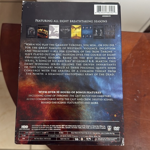 HBO Game of Thrones The Complete Series 1-8 DVD Box Set TESTED WORKS - Picture 6 of 6